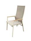 AKS Mira Diningmovesessel creme/beige Teakarm