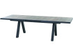 AKS Modena Ausziehtisch Aluminium matt anthrazit Keramik Tischplatte washed grey 204-264,5x103x77 cm