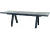AKS Modena Ausziehtisch Aluminium matt anthrazit Keramik Tischplatte washed grey 204-264,5x103x77 cm