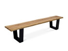 AKS Pizarro Sitzbank recyceltes Teakholz Aluminium natur 220x40x46 cm