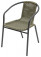 AKS Ravenna Bistrostuhl Polyrattan Kunstoffgeflecht Aluminium braun