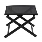 AKS Sirius Klapphocker Aluminium anthrazit Textilen schwarz 51,5x42x42 cm
