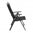 AKS Sirius Klappsessel Aluminium anthrazit Textilen schwarz 67x61,5x111 cm
