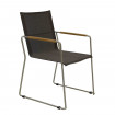 AKS Sterling Diningsessel Edelstahl Textilen taupe 90x60x62 cm