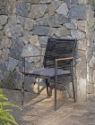 AKS Granby Diningsessel Aluminium schwarz